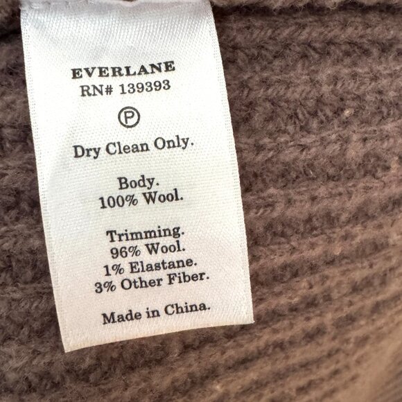 Everlane The Half-Zip Sweater in Luxe Merino -  Plum Grey Medium - Picture 7 of 8